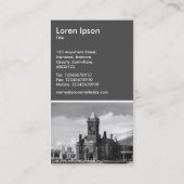 ピアヘッド建物、カーディフベイ – 70pcグレー 名刺 (裏面)