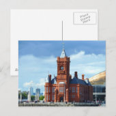 ピアヘッド建物、カーディフ、ウェールズ、英国 ポストカード (正面/裏面)