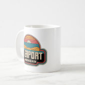 ピアポート70sレトロミシガンヴィンテージ コーヒーマグカップ (正面左)