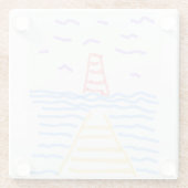 ピアライトハウスコースター ガラスコースター (裏面)