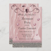 ピアルズ・アンド・ピンク・シルク・リタイアメント・パーティー 招待状 (正面/裏面)
