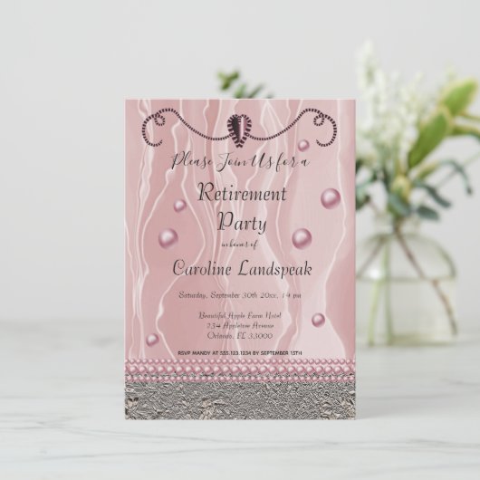 ピアルズ・アンド・ピンク・シルク・リタイアメント・パーティー 招待状 (スタンド正面)