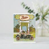 ピアレスモーター会社クラシックヴィンテージ車Ad ポストカード (スタンド正面)
