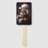 ピアワーテリアウィズサンタクロースフェスティバルクリスマス ハンドファン (正面)