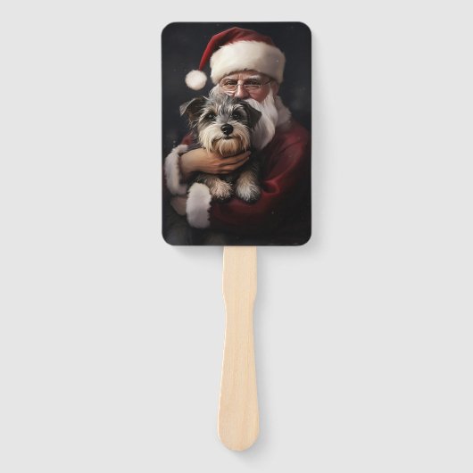 ピアワーテリアウィズサンタクロースフェスティバルクリスマス ハンドファン (正面)