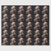 ピアワーテリアウィズサンタクロースフェスティバルクリスマス ラッピングペーパー (フラット)