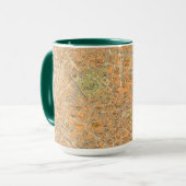 ピアンタディミラノ-イタリア·ミラノ地図 マグカップ (正面左)