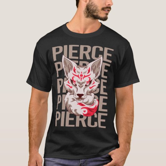 ピアースという名前のためのカッコいいデザイン Tシャツ (正面)