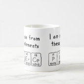 ピアースの周期表の名前のマグ コーヒーマグカップ (中央)
