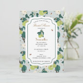 ピアーズビーズボタニカルフローラガーデンブライダルシャワー 招待状 (スタンド正面)