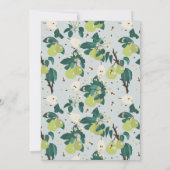 ピアーズビーズボタニカルフローラガーデンブライダルシャワー 招待状 (裏面)