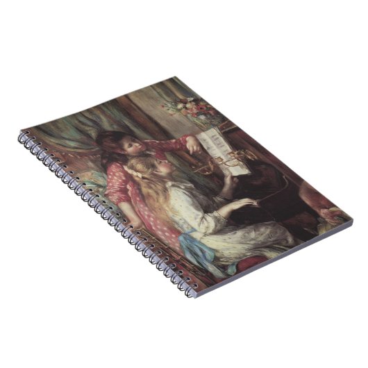 ピアール・ルノワールの「ピアノを弾く少女たち」 ノートブック (右側)