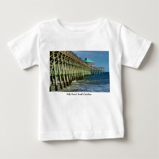 ピア魚釣りベビーTシャツ ベビーTシャツ (正面)