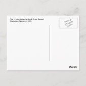 ピア17サウス通りシーポートマンハッタンポストカードNY ポストカード (裏面)