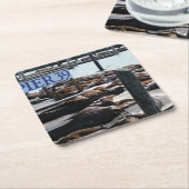 ピア39シーライオンズ スクエアペーパーコースター (アングル)