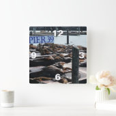 ピア39シーライオンズ スクエア壁時計 (ホーム)