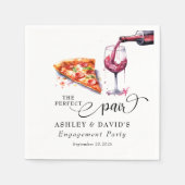 ピイタリアンザ |ワインウェディングパーティー スタンダードカクテルナプキン (正面)