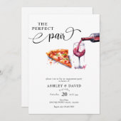 ピイタリアンザ |ワインウェディングパーティー 招待状 (正面/裏面)