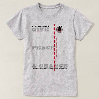 ピウグレ与えスPEACE A CHANCE(PIWWN)Tシャツ Tシャツ