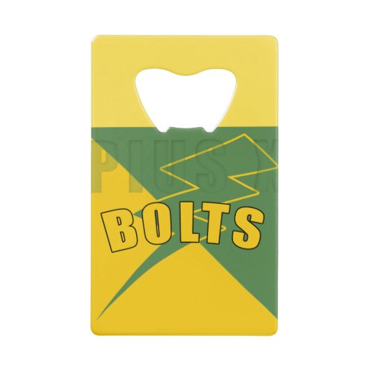 ピウスX高校デザイン クレジットカード栓抜き (正面)