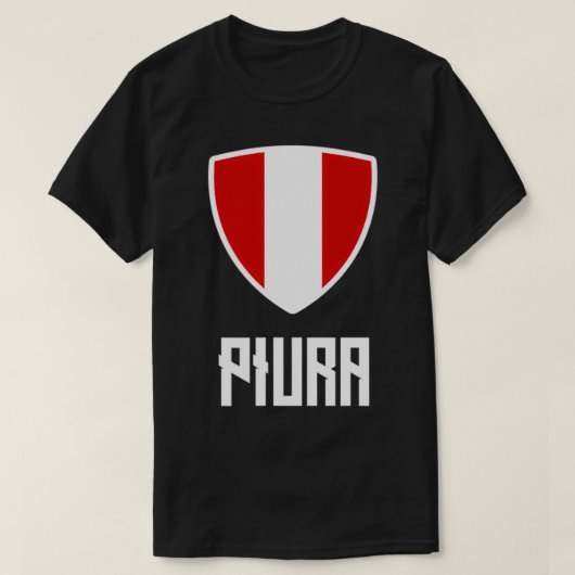 ピウラ ペルー国旗 ルーツ ヘリテージ ペルー Tシャツ (デザイン正面)