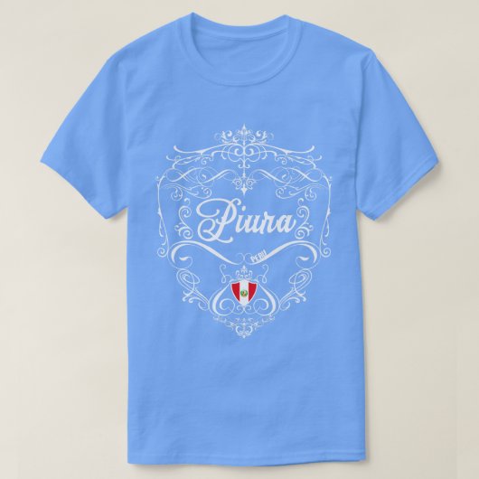 ピウラ ヴィンテージ デザイン 1 Tシャツ (デザイン正面)