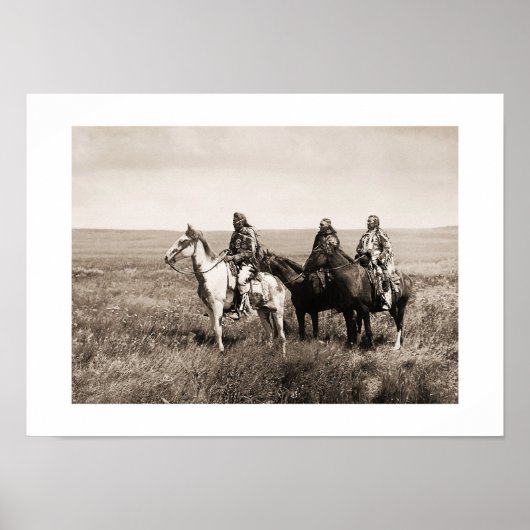 ピエガンブラックフット首長 ポスター (正面)