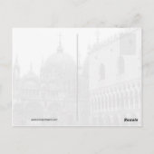 ピエザサンマルコ,ヴェネツィアイタリア ポストカード (裏面)