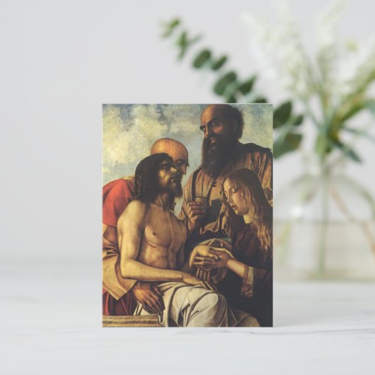 ピエタバイジョバンニベリーニルネッサンスファインアート ポストカード (スタンド正面)