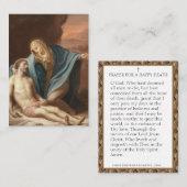 ピエタヴァージンマリーイエス祈りの言葉ハッピーデス ノートカード (正面/裏面)