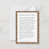 ピエタヴァージンマリーイエス祈りの言葉ハッピーデス ノートカード (裏面)