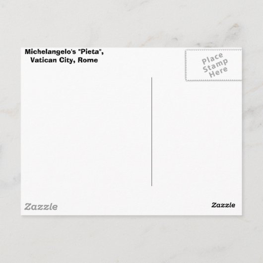 ピエタ ポストカード (裏面)