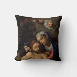 ピエタ（マリアとイエス）（アダム・エルシーマー著） クッション