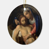 ピエタ（マリアとイエス）（アダム・エルシーマー著） セラミックオーナメント (左)