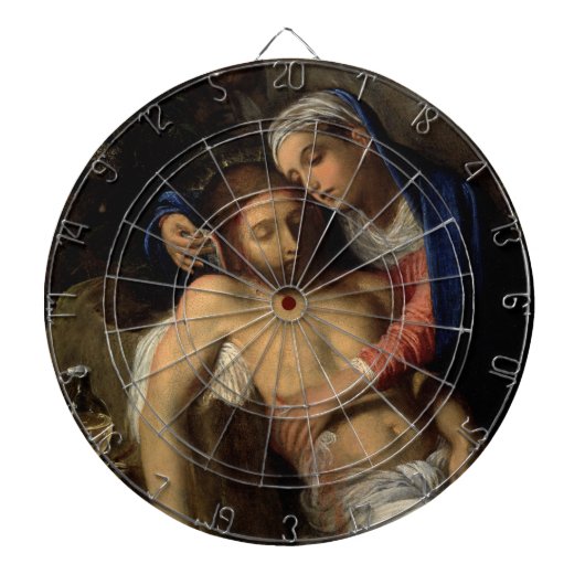 ピエタ(マリアとイエス)(アダム・エルシーマー著) ダーツボード (正面)