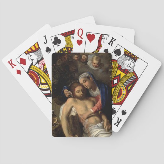 ピエタ（マリアとイエス）（アダム・エルシーマー著） トランプ (裏面)