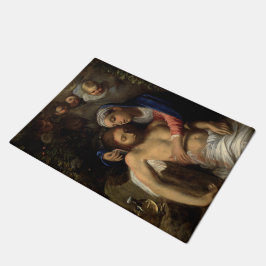 ピエタ（マリアとイエス）（アダム・エルシーマー著） ドアマット