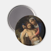ピエタ(マリアとイエス)(アダム・エルシーマー著) マグネット (正面/裏面)