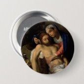 ピエタ（マリアとイエス）（アダム・エルシーマー著） 缶バッジ (正面&裏面)