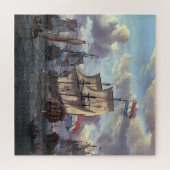 ピエテルとポールアムステルダム1698アブラハムストック ジグソーパズル (横)