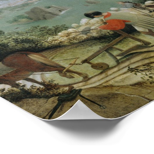 ピエテルブルーゲルザエルダー – イカルスの風景秋 ポスター (角)