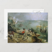 ピエテルブルーゲルザエルダー – イカルスの風景秋 ポストカード (正面/裏面)