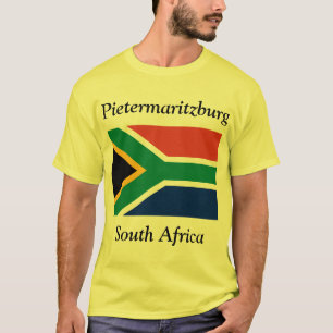 ピエテルマリツブルク、南アフリカ国旗 Tシャツ