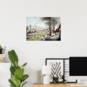 ピエテル・ブリーゲルの若い冬の風景 ポスター (ホームオフィス)