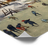 ピエテル・ブリーゲルの若い冬の風景 ポスター (角)