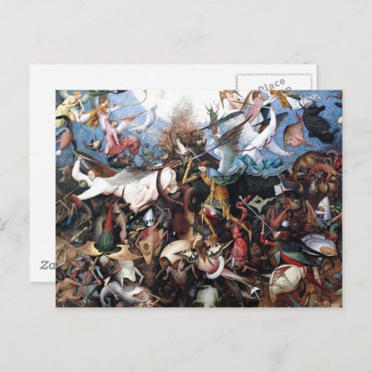ピエテル・ブルーゲルによる反乱天使の秋 ポストカード (正面/裏面)