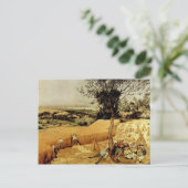 ピエテル・ブルーゲルのハーベスターズ(1565) ポストカード (スタンド正面)