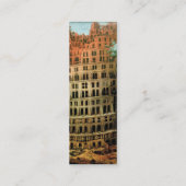 ピエテル・ブルーゲルのバベルの「小さな」塔 スキニー名刺 (裏面)