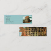 ピエテル・ブルーゲルのバベルの「小さな」塔 スキニー名刺 (正面/裏面)