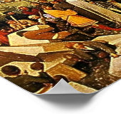 ピエテル・ブルーゲルの「バベルの塔」（1563年頃） ポスター (角)